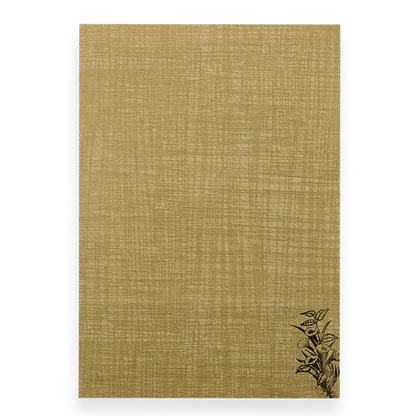 Gold Door Style Floral Wedding Card-KNCM47BR