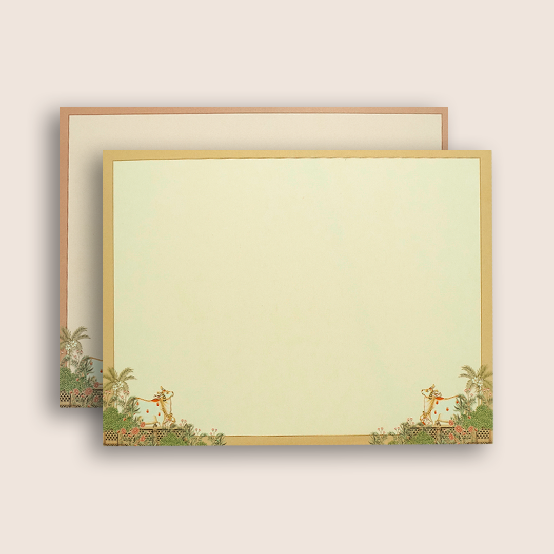 Cream Lord Shrinathji Wedding Card - KAA05400