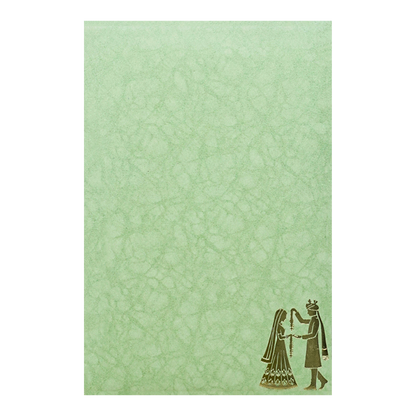 Green Door Style Bride Groom Wedding Card-KNK3602GN