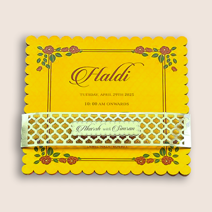 Maroon Premium Floral Luxury Invitation Box - KNLW202557