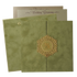 Check out Green Gatefold Padded Wedding Card at best price.WhatsApp Support |Express Delivery. | King of Cards.