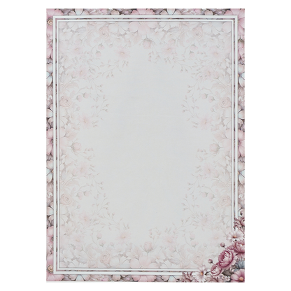 Ganesha Floral Bride &amp; Groom Wedding Card-KNAR2402