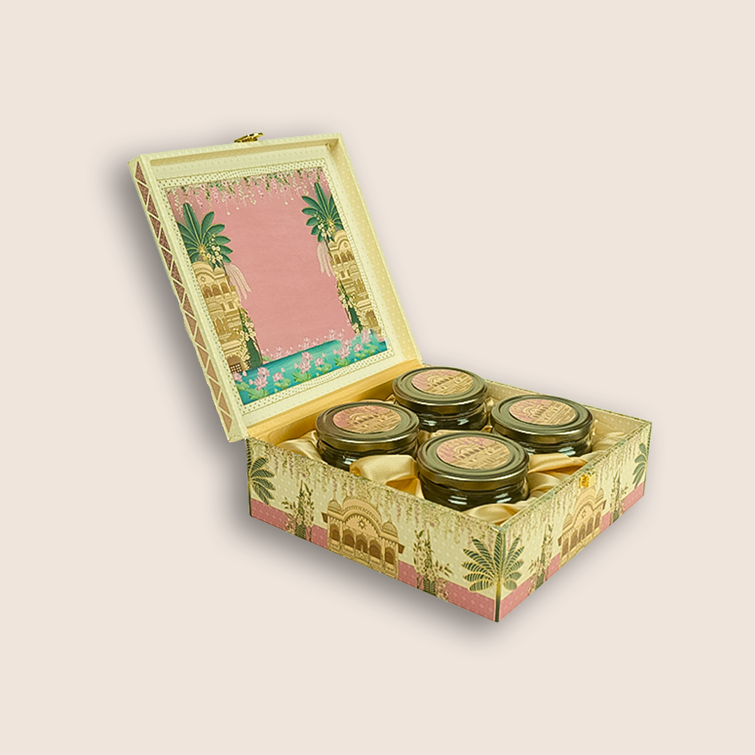 Pink Floral Palace Luxury Sweet Jar Box - KBX27016