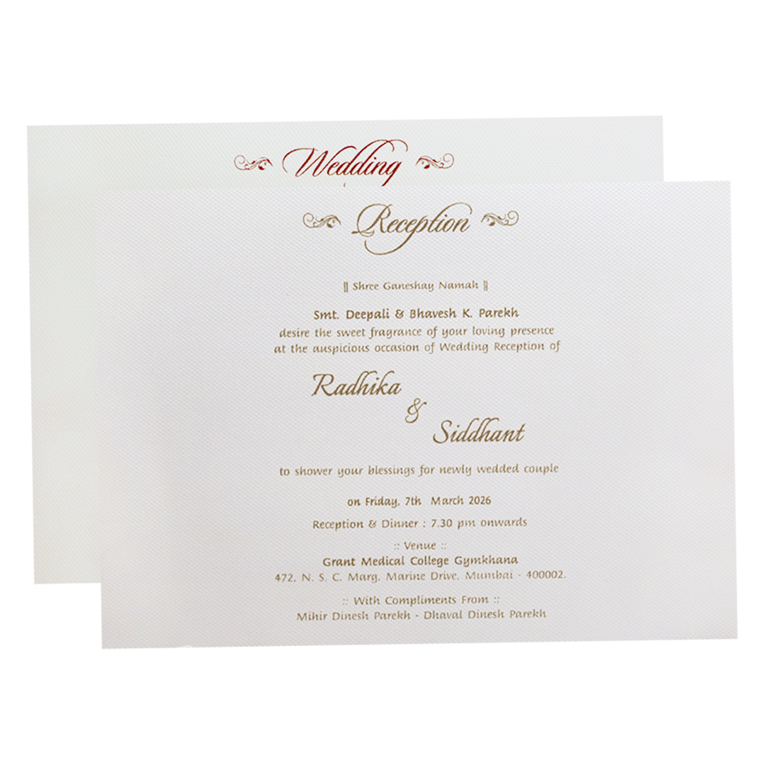 Blue Gold  Velvet Floral Padded Classic Wedding Card-KMMWD1132