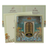 Blue Royal Floral Palace Wedding Card-KNKD8109