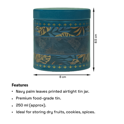 Navy Palm Return Tin Gift-GNT9915