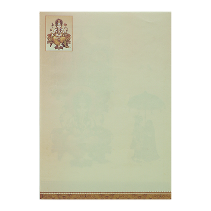 Cream Balaji Padmavathi Wedding Card-KNEP1605