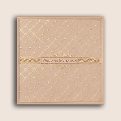 Pink Floral Lattice Wedding Card - KNRS6901