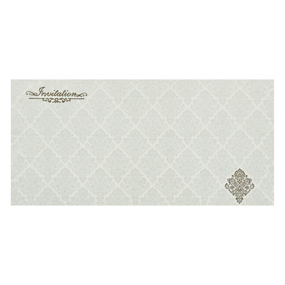 White Floral Wedding Card-KNKS6610