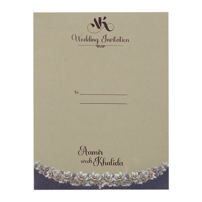 Purple Floral Wedding Card-KSI65020