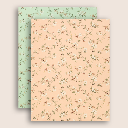 Pista Green Floral Door Style Box Invitation Card - KNKN6307