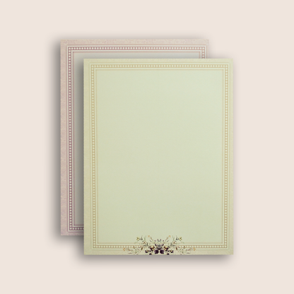 Pastel Pink Floral Wedding Card - KNKJ1139
