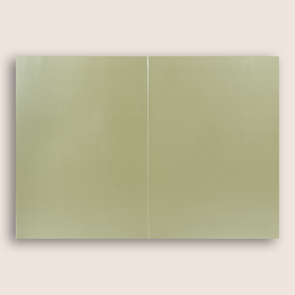 Olive Green Floral Door style Invitation Card - KNK8701LG