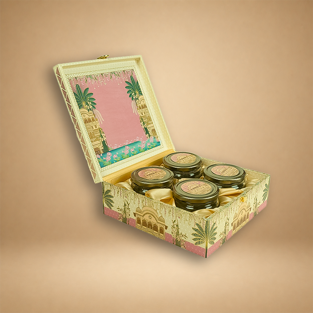 Pink Floral Palace Luxury Sweet Jar Box - KBX27016