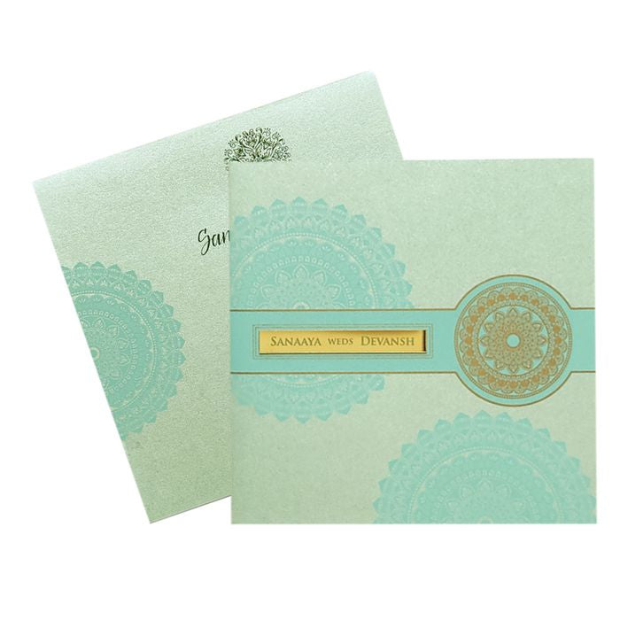 Blue Design Invitation Card-King of Cards