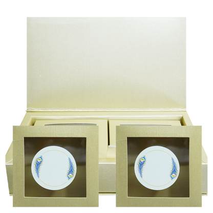 Light Brown Luxury Wedding Box-King of Cards