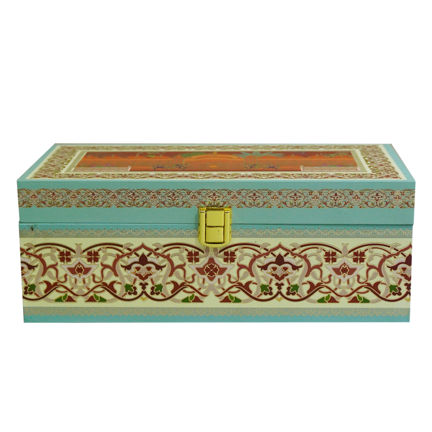 Brown Pattern Horse Wedding Invitation Box-KBX1104