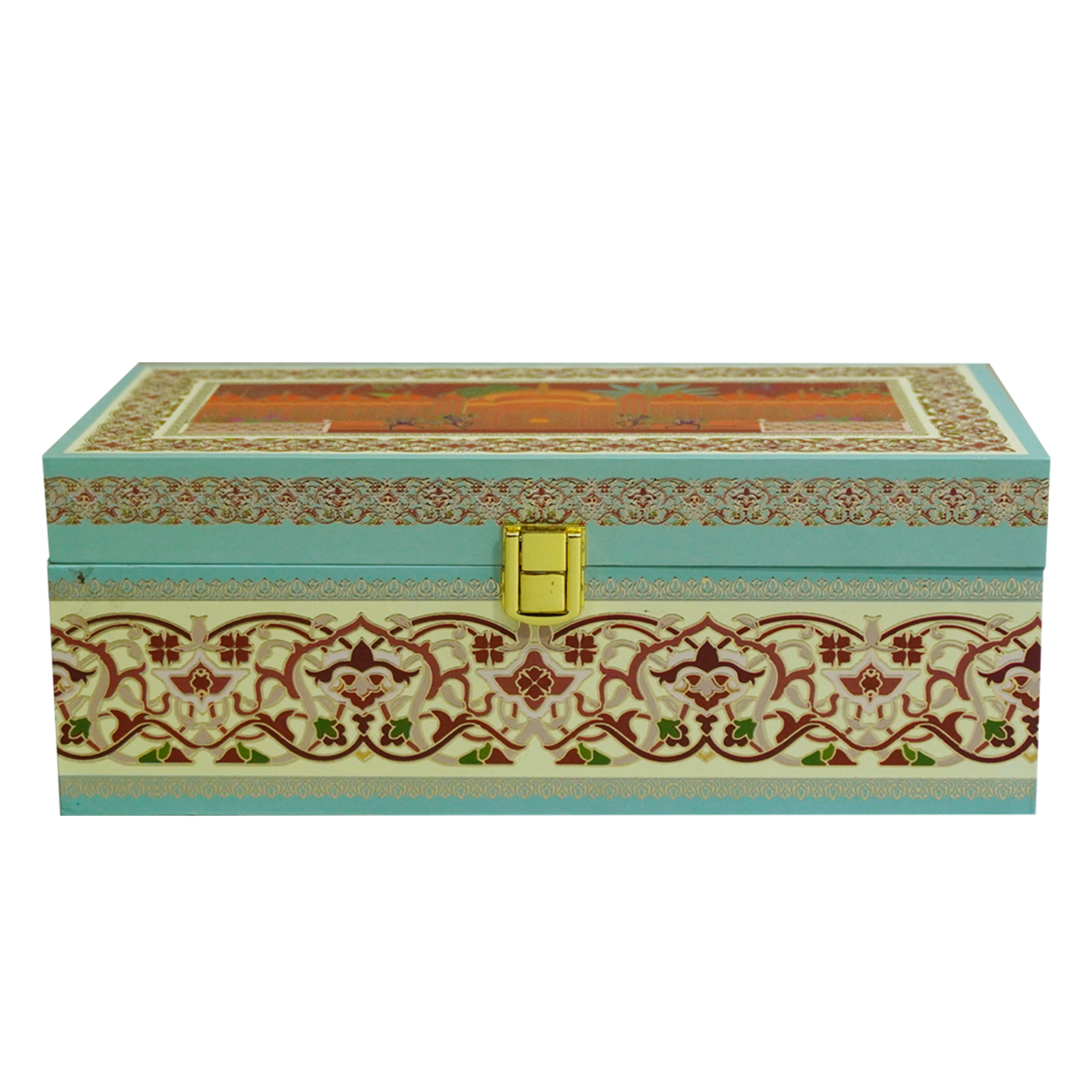 Brown Pattern Horse Wedding Invitation Box-KBX1104