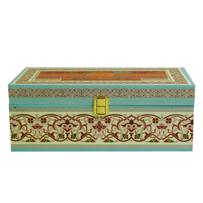 Brown Pattern Horse Wedding Invitation Box-KBX1104