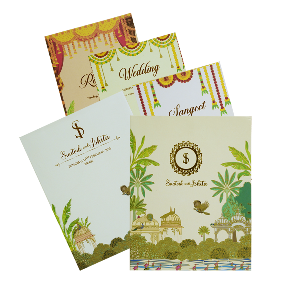 Cream Traditional Royal Marriage Card-King of Cards