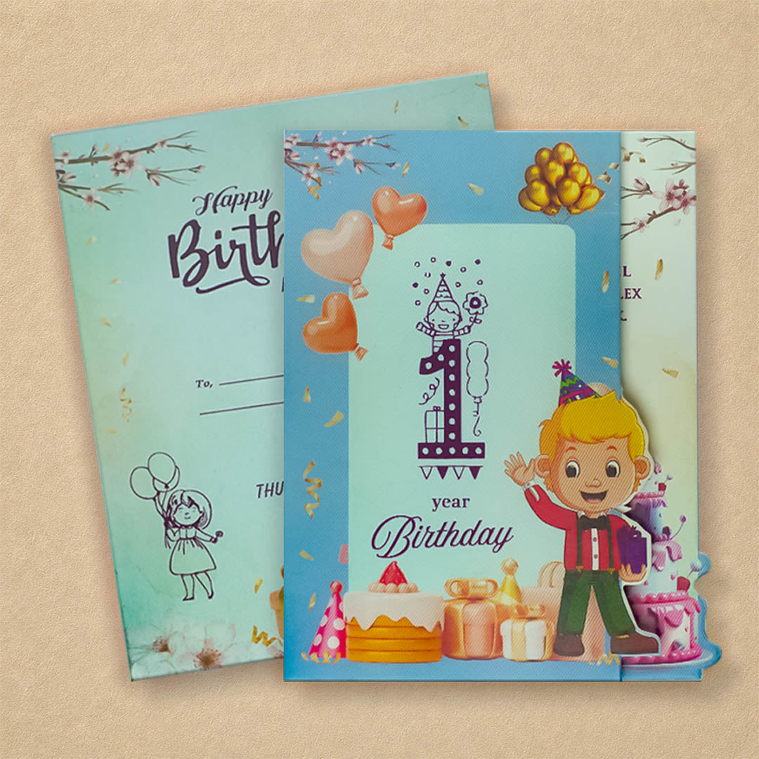 Blue Boy Birthday Card-KNKRL116