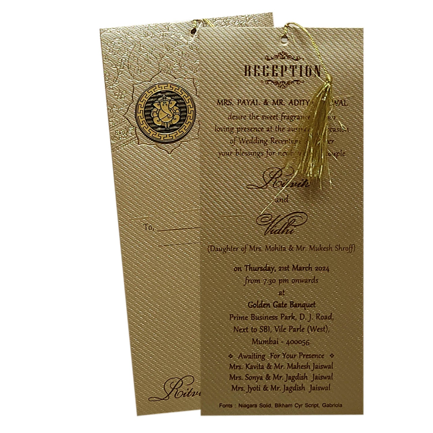 Invitation Card - KRCS6442