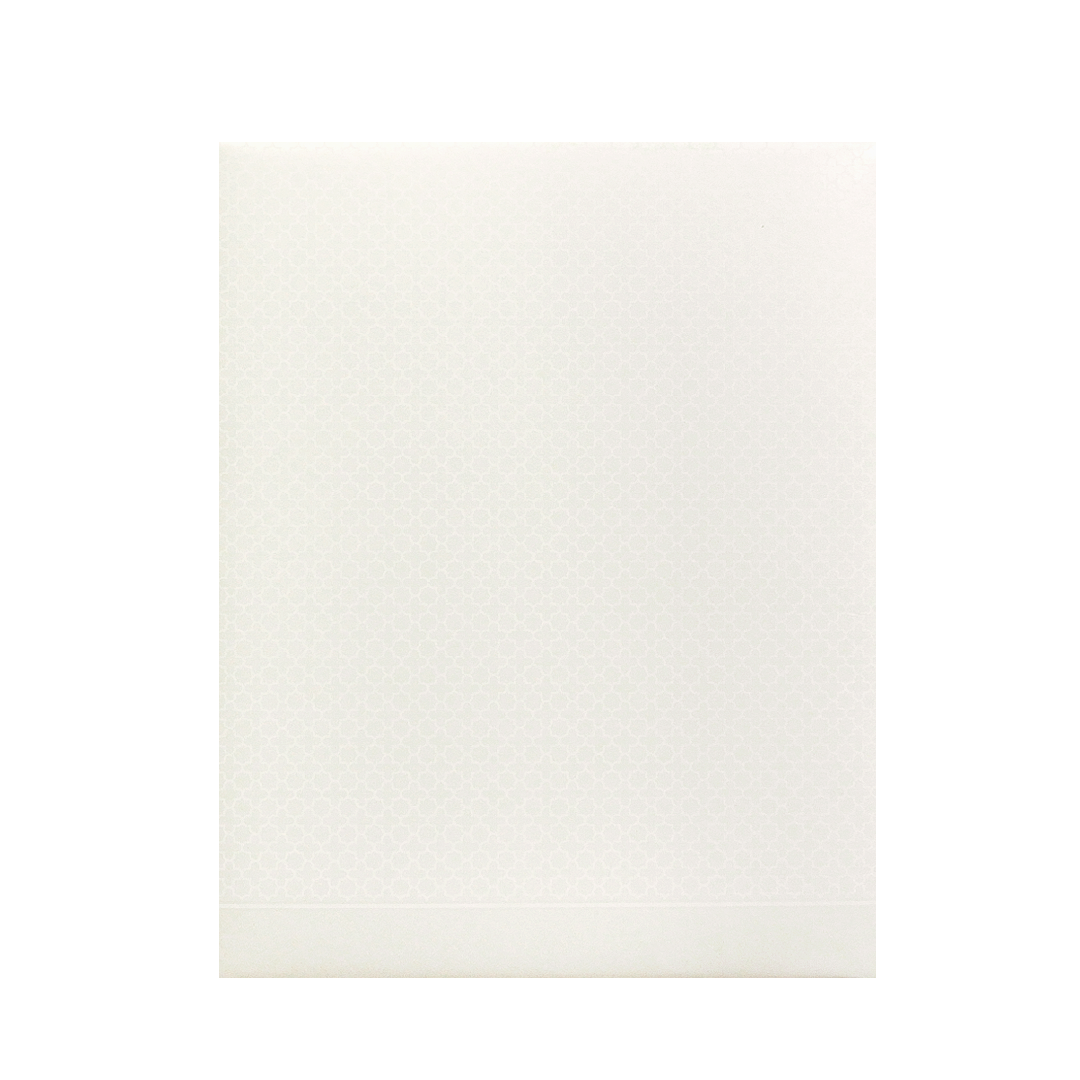 White Balaji Padmavathi Nameplate Wedding Card-King of Cards