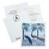 White Peacock Theme Invitation-KRC30200