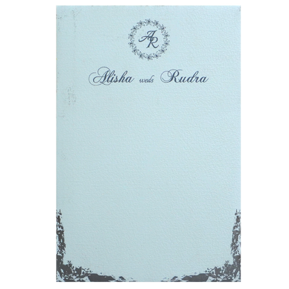 Cream White Single Sheet Invitation-King of Cards
