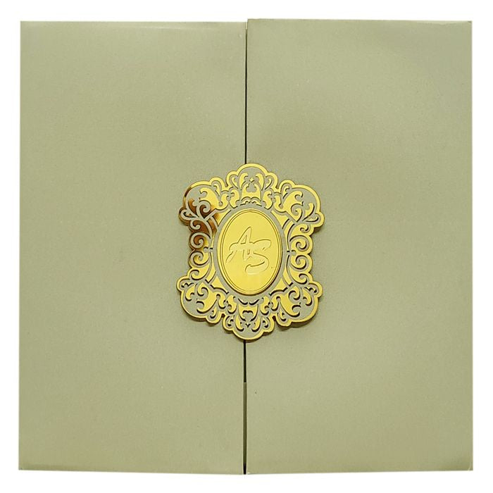 Beige Door Padded Invitation Card-King of Cards