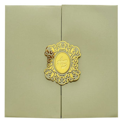 Beige Door Padded Invitation Card-King of Cards