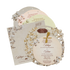 Check out  Grey Floral Circular Insert Wedding Card at best price. ✅WhatsApp Support ✅Express Delivery.|King of cards.