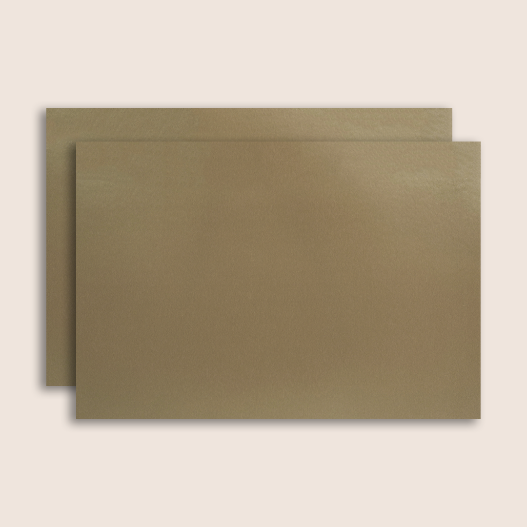 Pastel Brown Floral Door Style Padded Wedding Card - KJTS1859