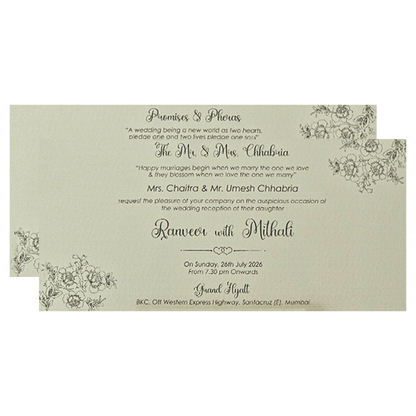 Grey Mandala Wedding Card-KSI64880