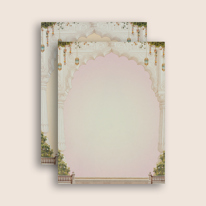 Grey Royal Elephant Baraat Padded Wedding Card -KAA05670