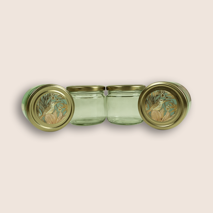 Pastel Blue Elegant Floral Luxury Sweet Jar Box - KBX27015