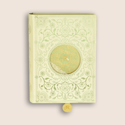 Cream MDF Floral Book Style Luxury Wedding Invitation - KNLW202574