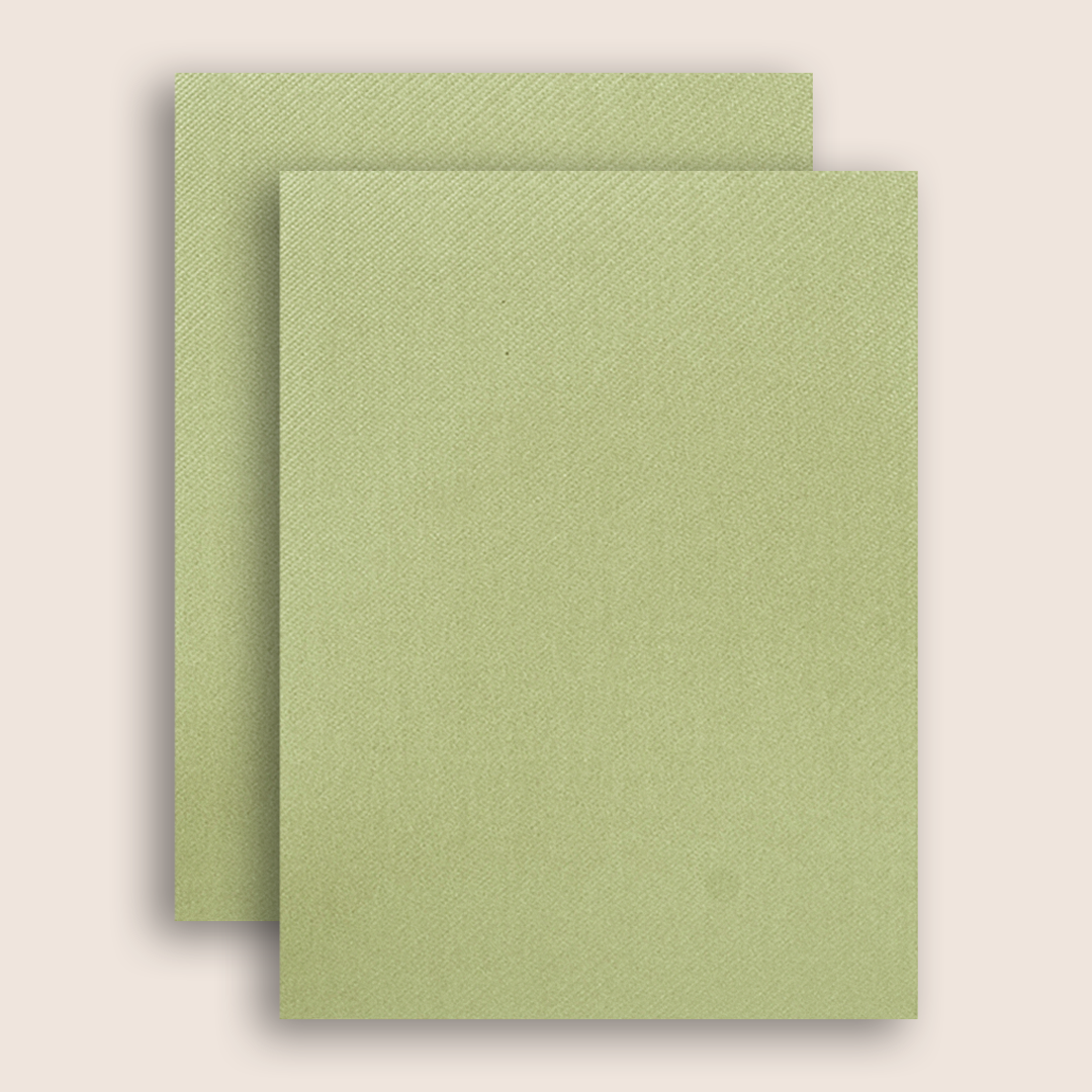 Olive Green Floral Door Style Wedding Card - KNKTGN048