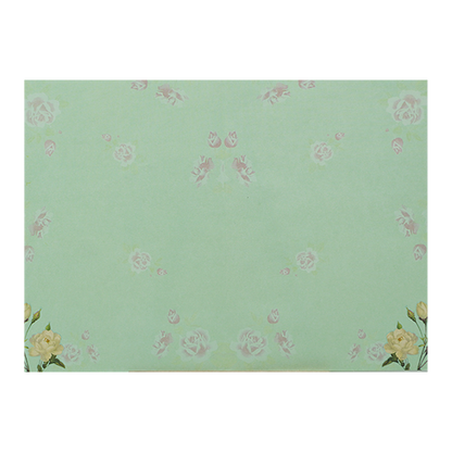 Green Rose Floral Wedding Card-KNPP682G