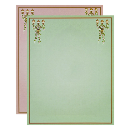 Brown Padded Bride Groom Wedding Card-KNMO9318
