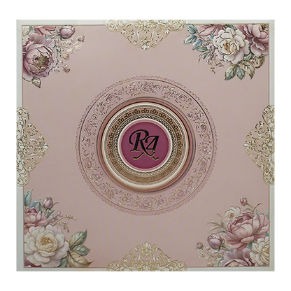Pink Floral Wedding Invitation Box - KSI64270