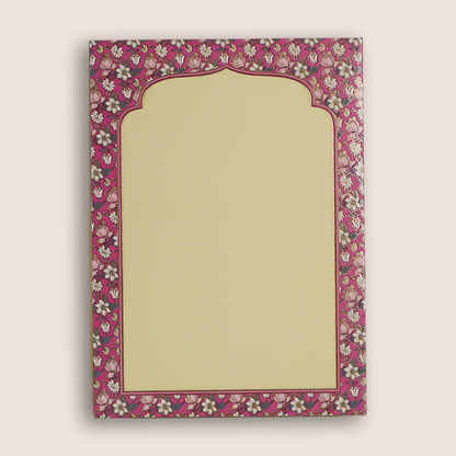 Pink Padded Lotus Floral Wedding Card - KAA06260