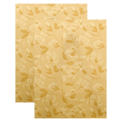 Gold Leaf Lamps Couple Wedding Card-KNKC46GF