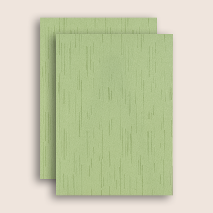 Green Gold Floral Door Style Wedding Card - KNKR049GN