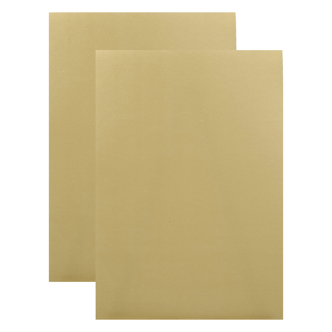 Gold Ivory Couple Gatefold Wedding Card-KNCM043GG