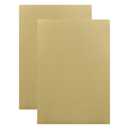 Gold Ivory Couple Gatefold Wedding Card-KNCM043GG