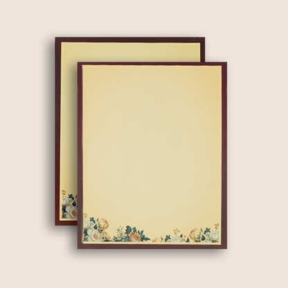 Blue Floral Wedding Invitaion Card - KAA05050