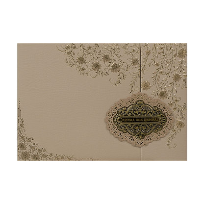 Dusty Pink Gold Ornate Wedding Card-KSI64760