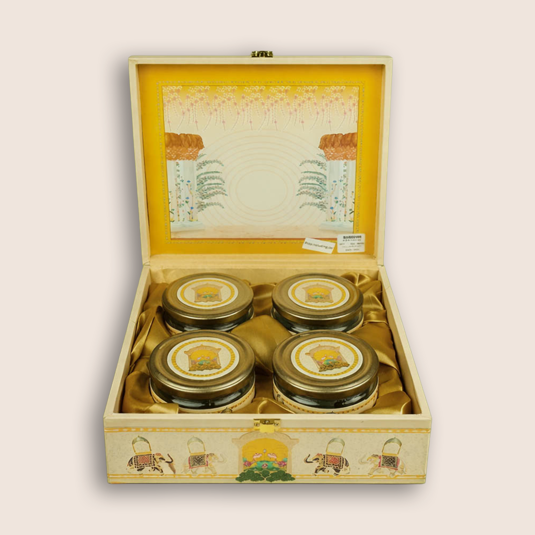Yellow Elephant Themed Luxury Sweet Jar Box-KBX10102
