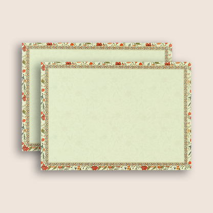 White Floral Colourfull Padded Wedding Card - KAA05470